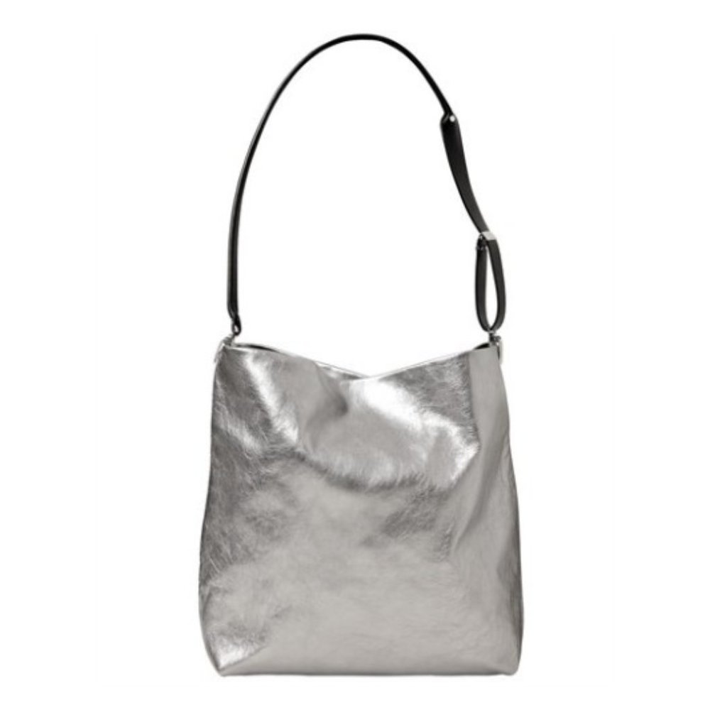 Ann Demeulemeester : Silver bag with removable, interchangeable straps - Picture 5 of 12